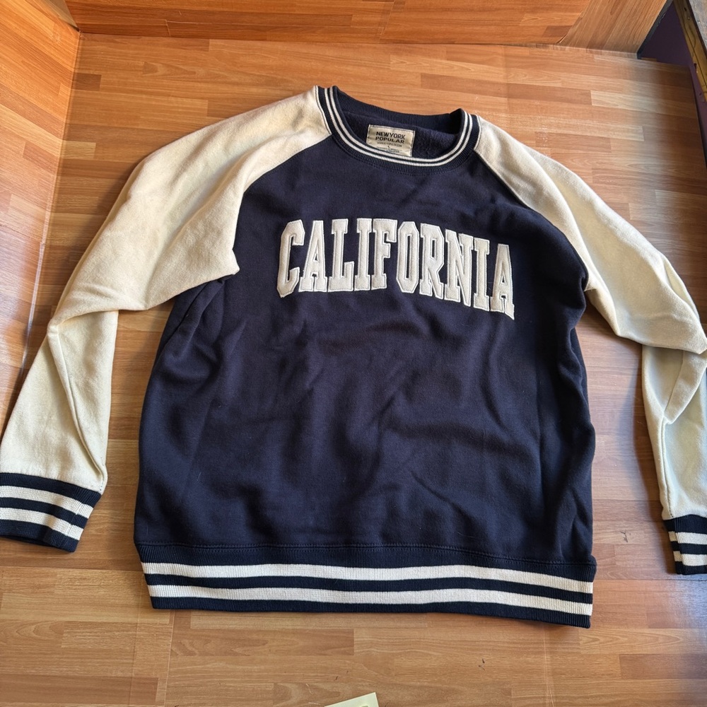 New York popular unisex pullover sweat shirt size large